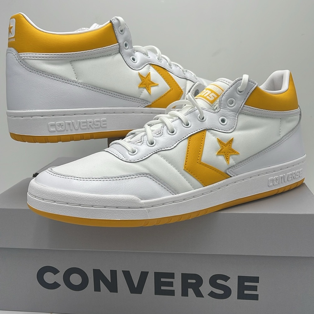 Converse Men’s Sneakers A08687C
FASTBREAK PRO MID WHITE/LIGHT YELLOW/WHITE - Picture 9 of 16